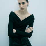 OFF SHOULDER WRAP BODYSUIT