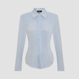 BOXY SHIRT IN PINSTRIPE