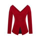 V-NECK TAILORED JACKET