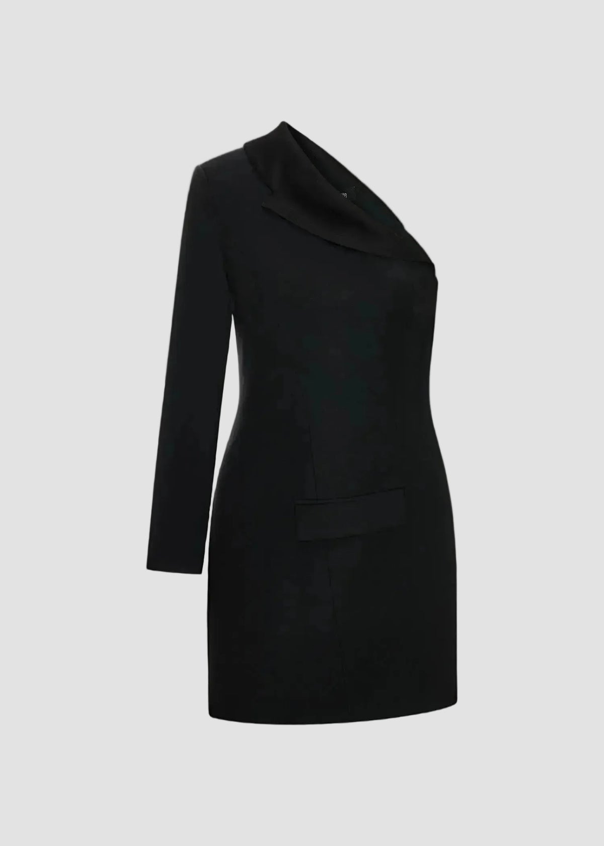 ASYMMETRIC BLAZER MINI DRESS