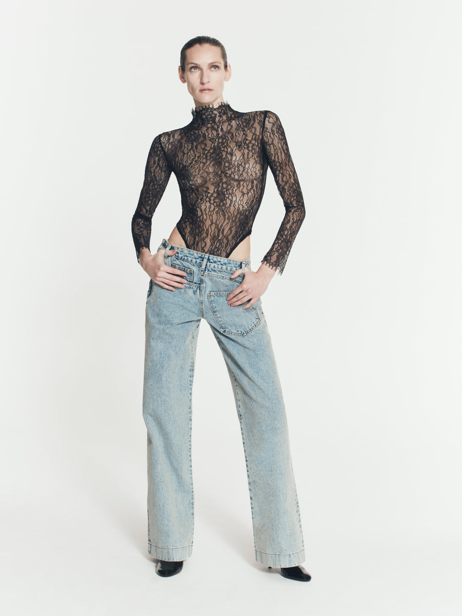 SIDE CHICK PANTS IN BLUE