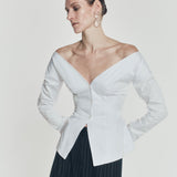 OFF-SHOULDER SHIRT