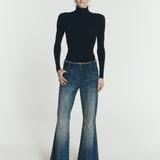FLARE DENIM PANTS