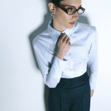 BOXY SHIRT IN PINSTRIPE