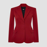 SHARP SILHOUETTE WOOL BLEND BLAZER