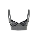 LACE HOUNDSTOOTH BUSTIER