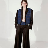 THE NEW DOUBLE WAISTED PANTS IN NAVY