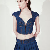 NERI TOP IN NAVY