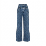 DOUBLE WAISTED JEANS