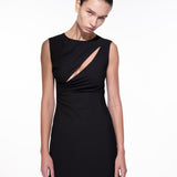 CUT OUT DRESS IN BLACK