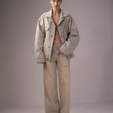 BOYFRIEND DENIM JACKET IN ASH
