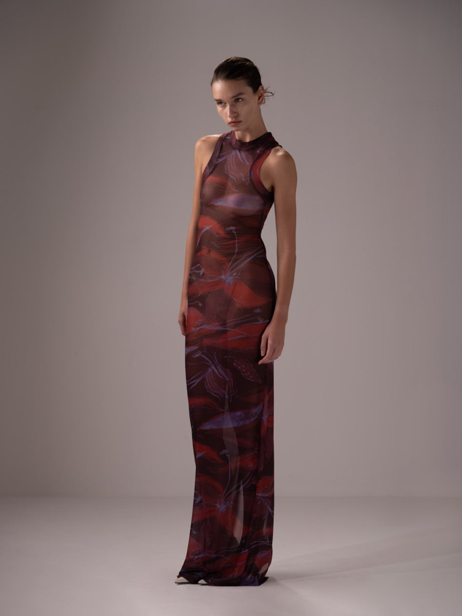 LILY MESH BEACH DRESS
