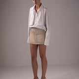 CUFF COLLAR BOYFRIEND SHIRT