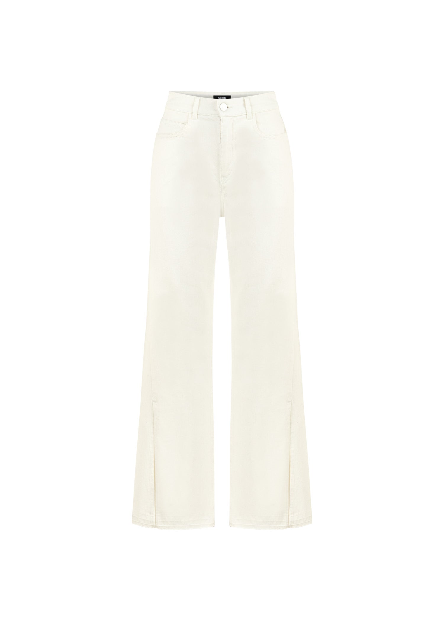 HIGH-RISE SIDE SLIT PANTS
