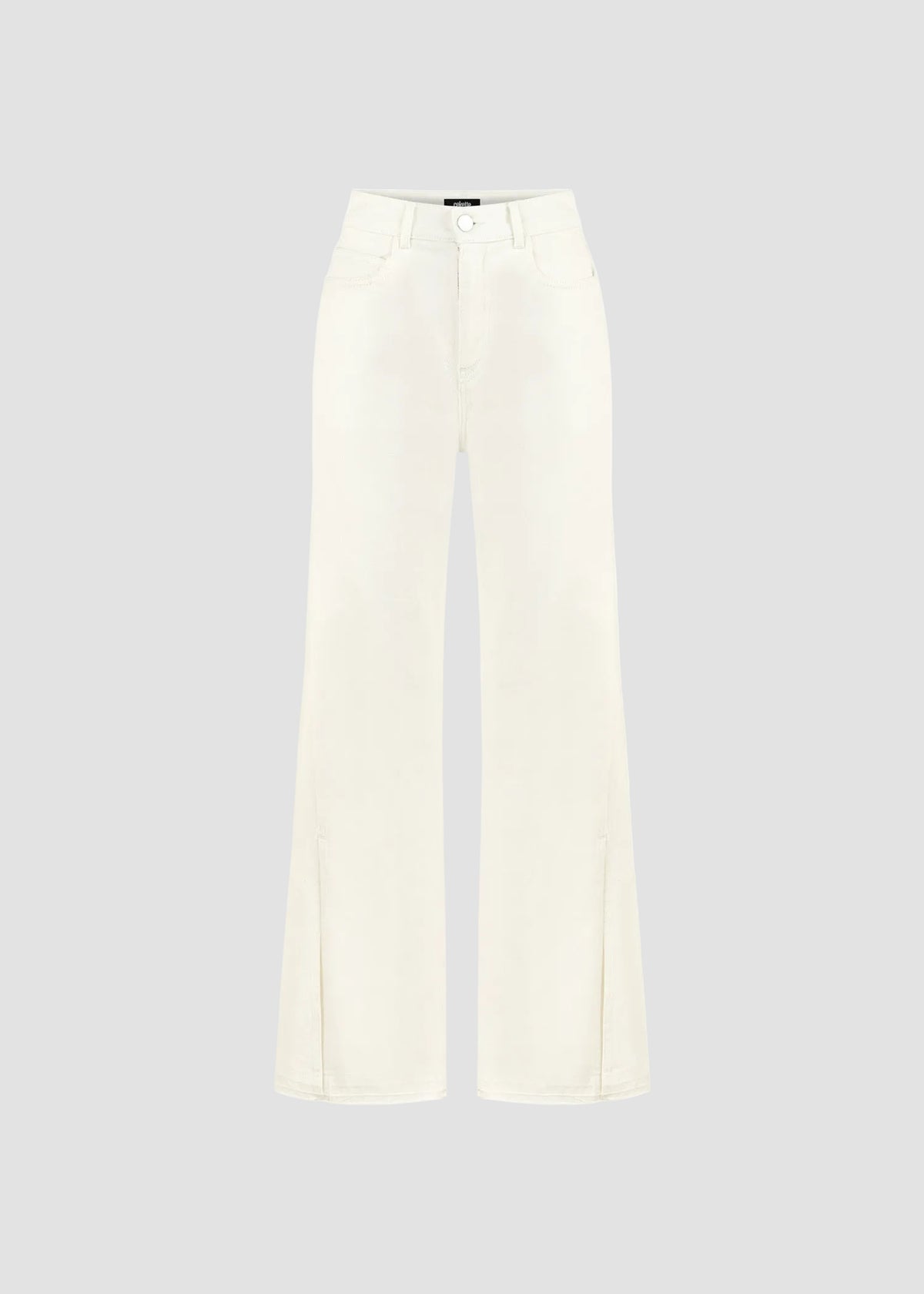 HIGH-RISE SIDE SLIT PANTS