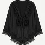 BABY SILK SHORTS IN BLACK