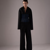 THE NEW DOUBLE WAISTED PANTS IN NAVY