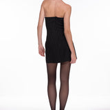 LYLA DRESS IN PINSTRIPE