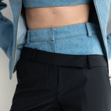 DOUBLE WAISTED PANTS