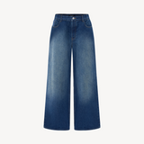 LOW RISE WIDE-LEG DENIM PANTS