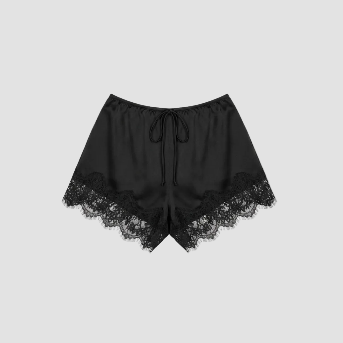BABY SILK SHORTS IN BLACK