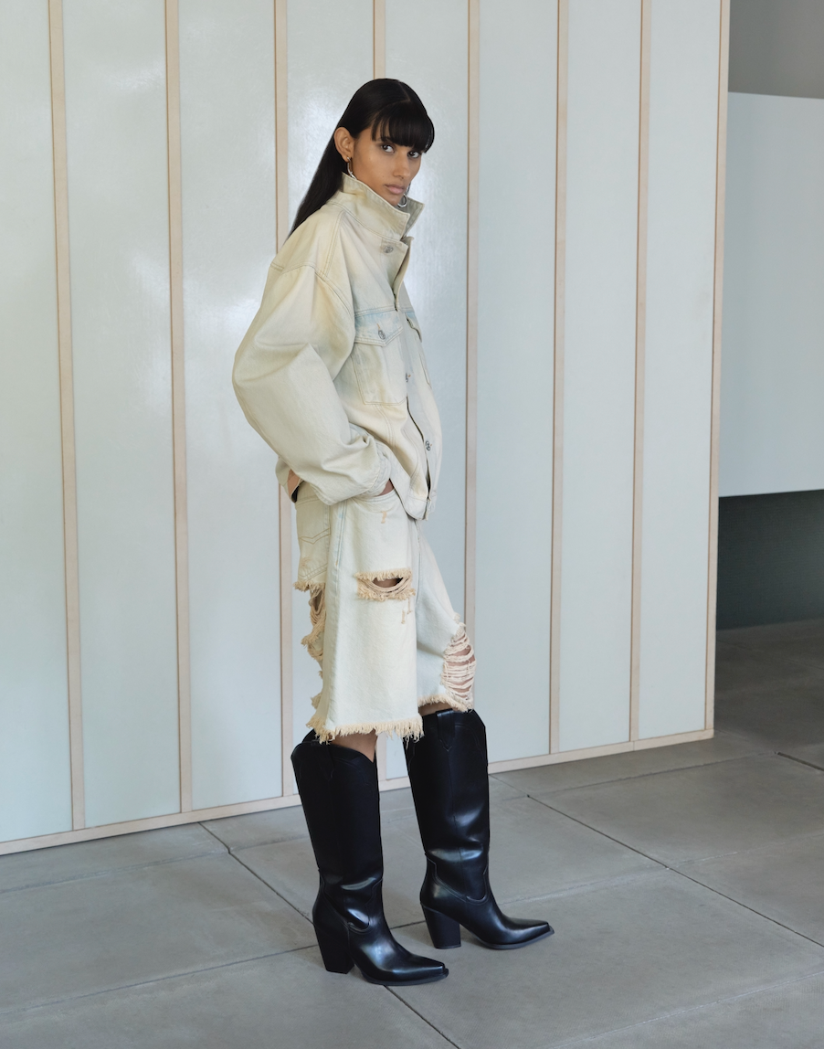 RIPPED BERMUDA SHORTS