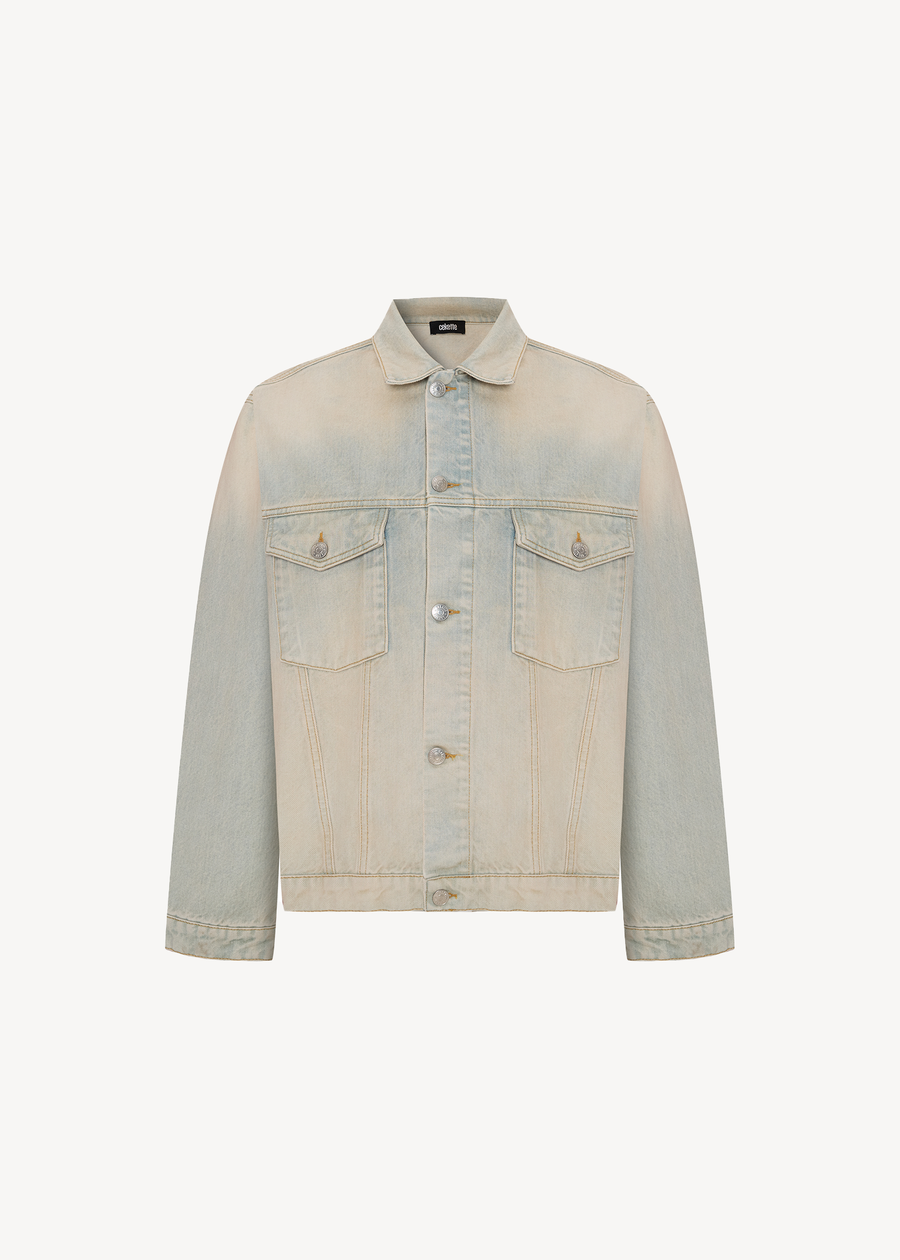 BOYFRIEND DENIM JACKET IN ASH