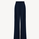 PINSTRIPE BOYFRIEND PANTS IN NAVY