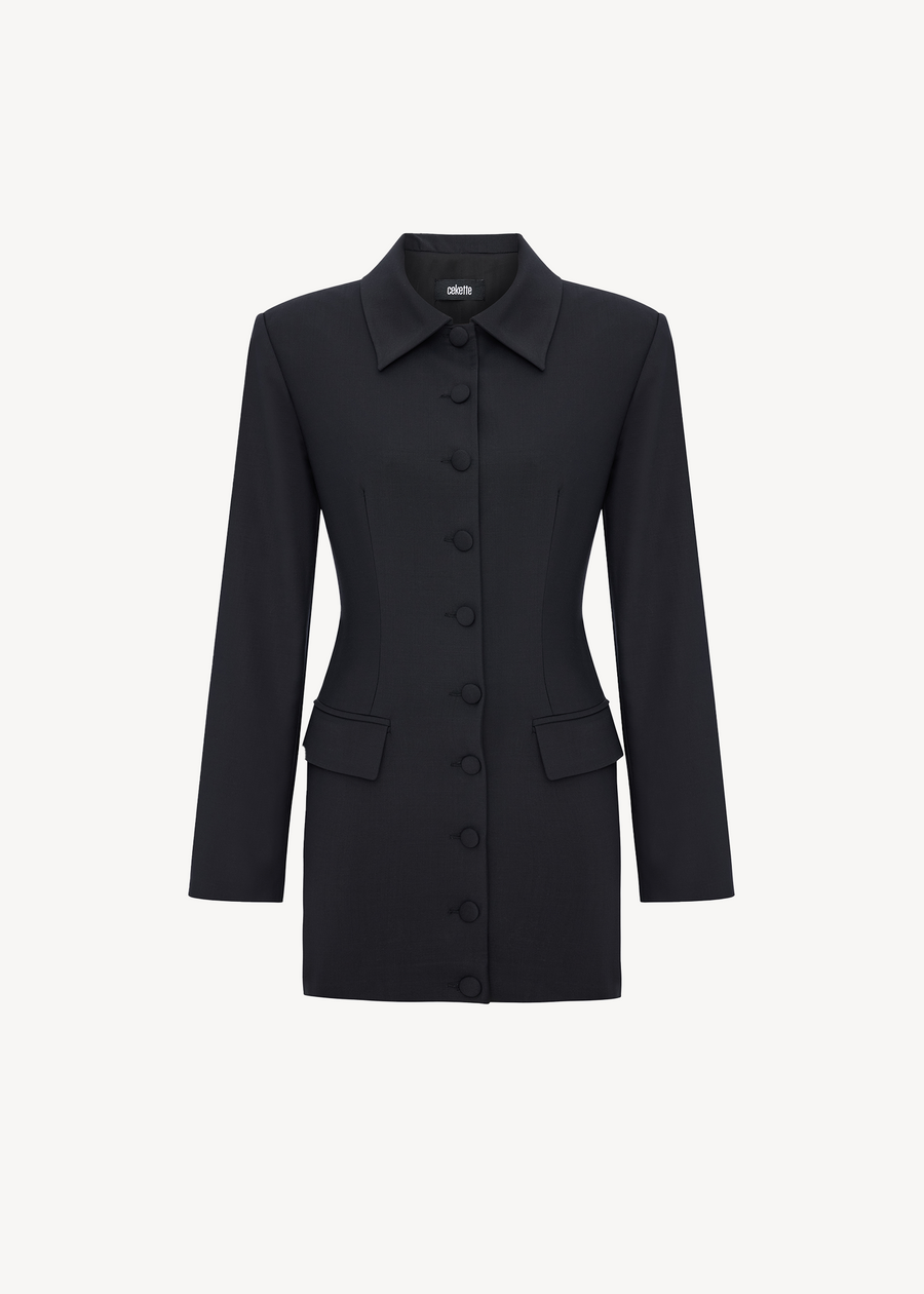 WOOLBLEND BLAZER DRESS