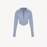 NINA SHIRT IN PINSTRIPE