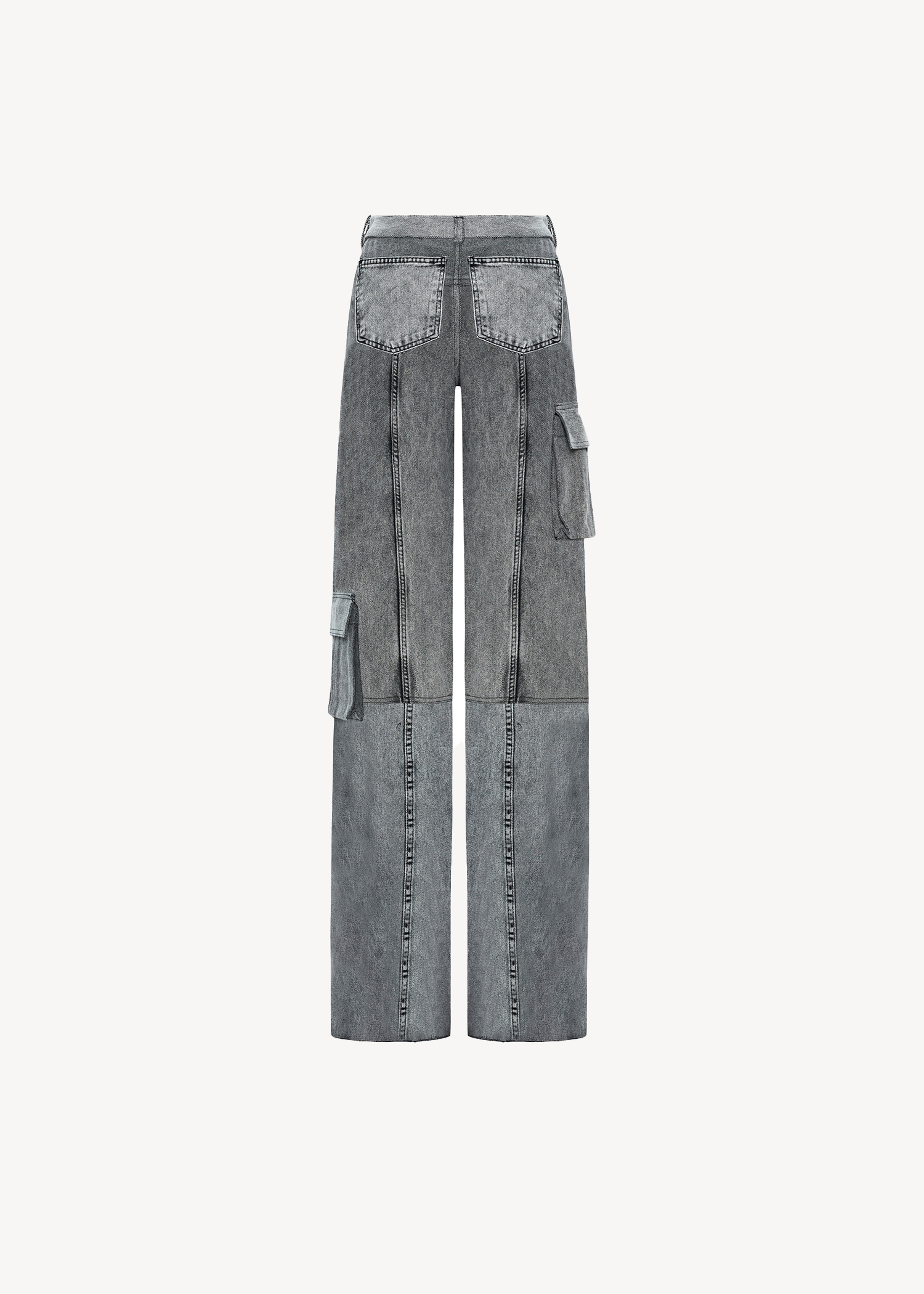MIDNIGHT CARGO PANTS IN GREY