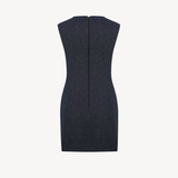 CUT OUT DRESS IN DENIM