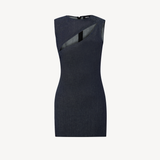 CUT OUT DRESS IN DENIM