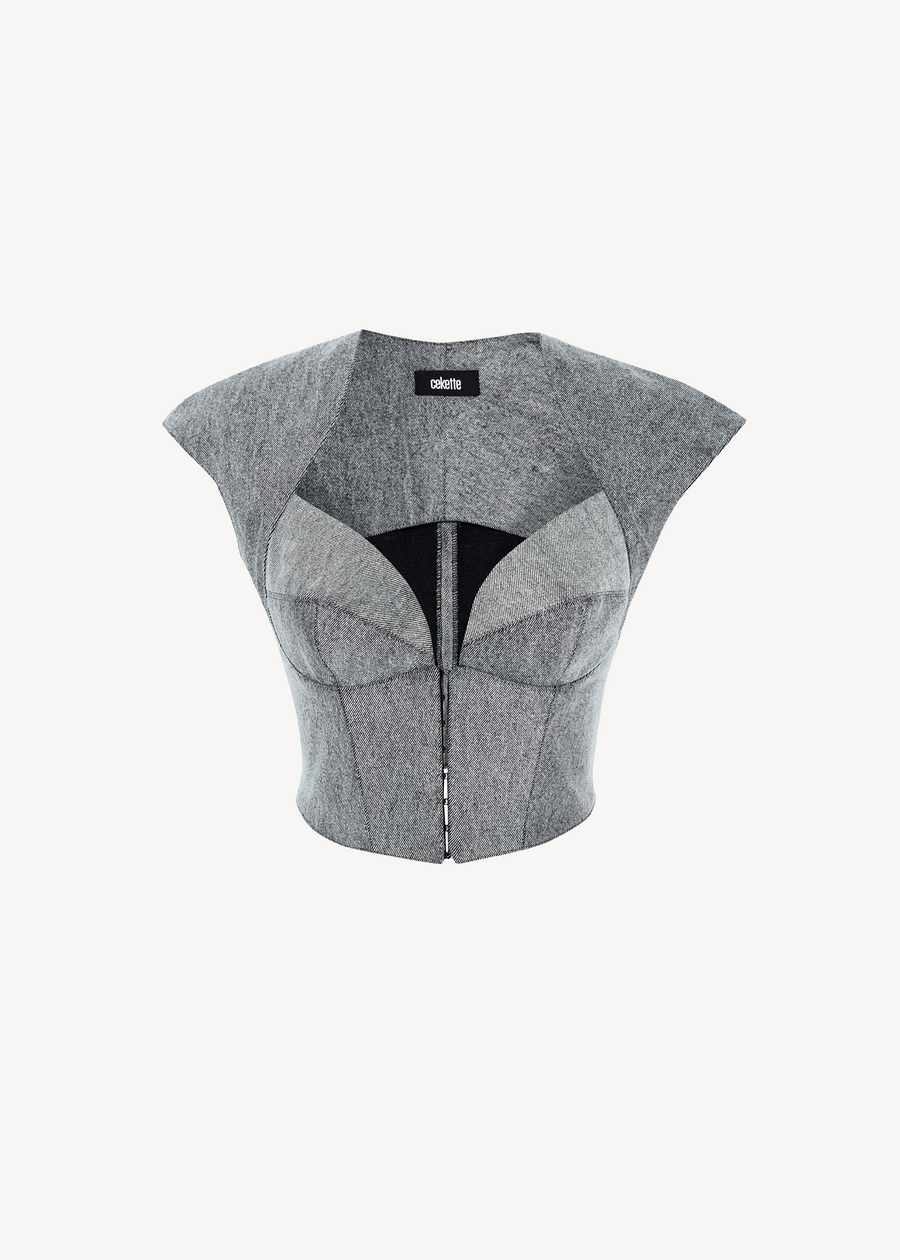 NERI TOP IN GREY