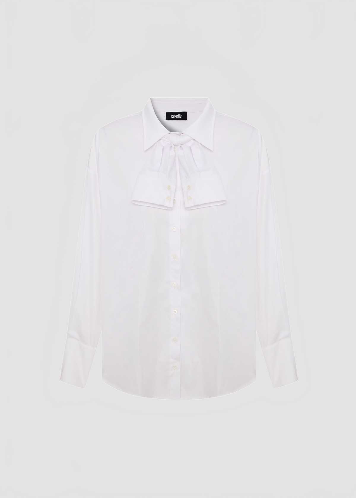 CUFF COLLAR BOYFRIEND SHIRT