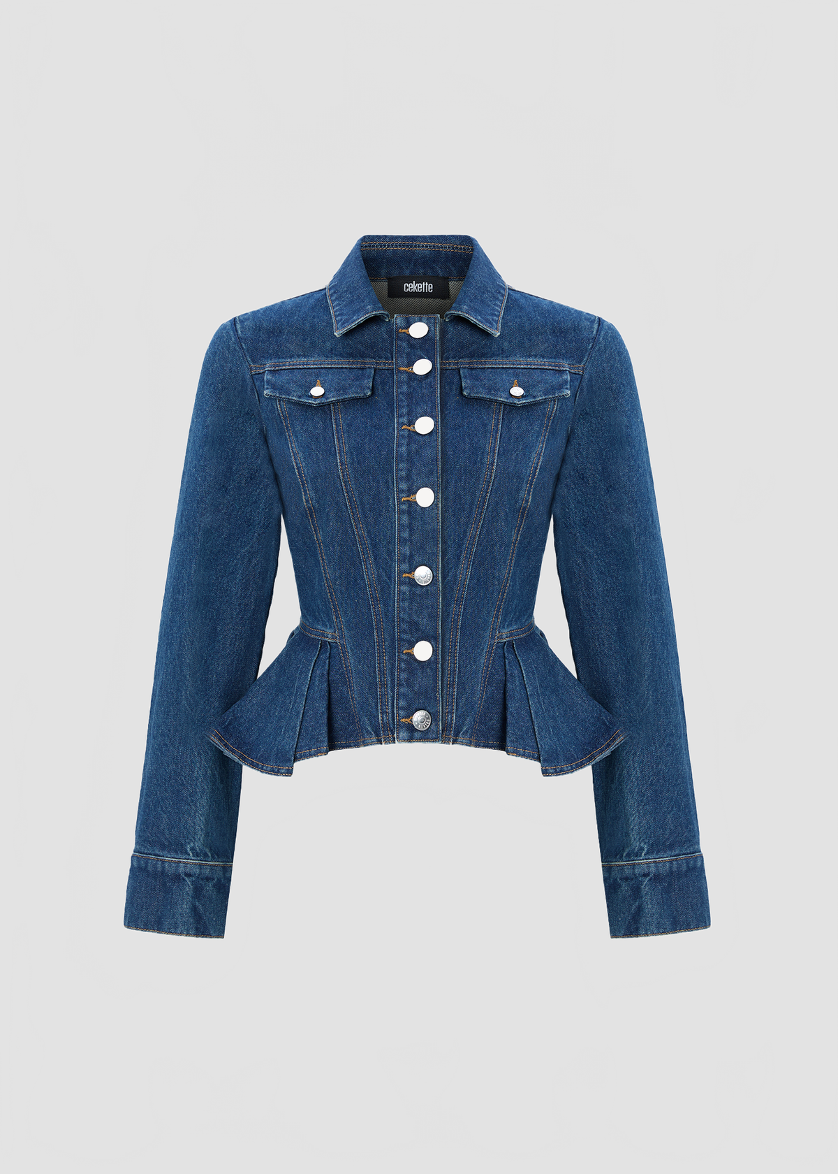 PEPLUM DENIM JACKET