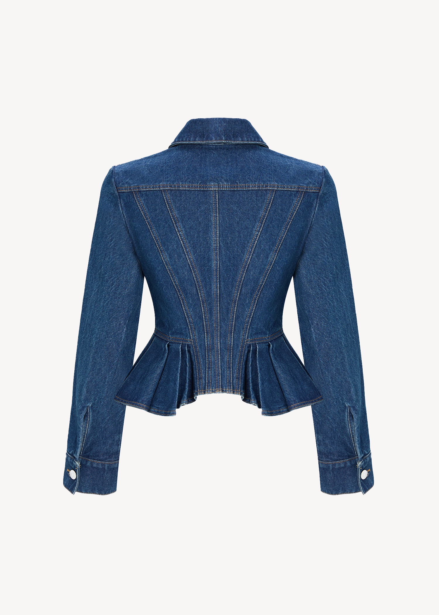 PEPLUM DENIM JACKET