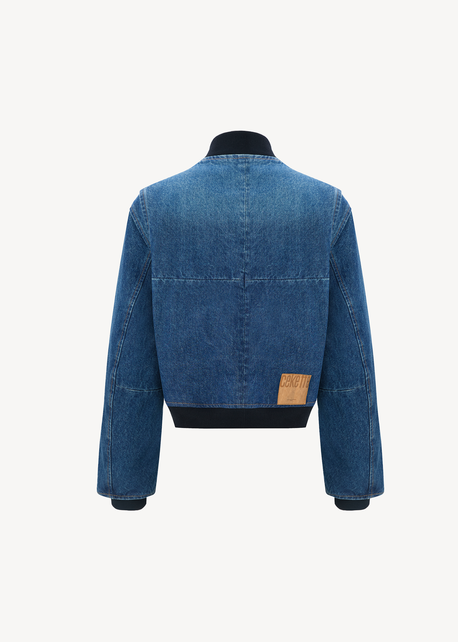 SNAP DENIM BOMBER