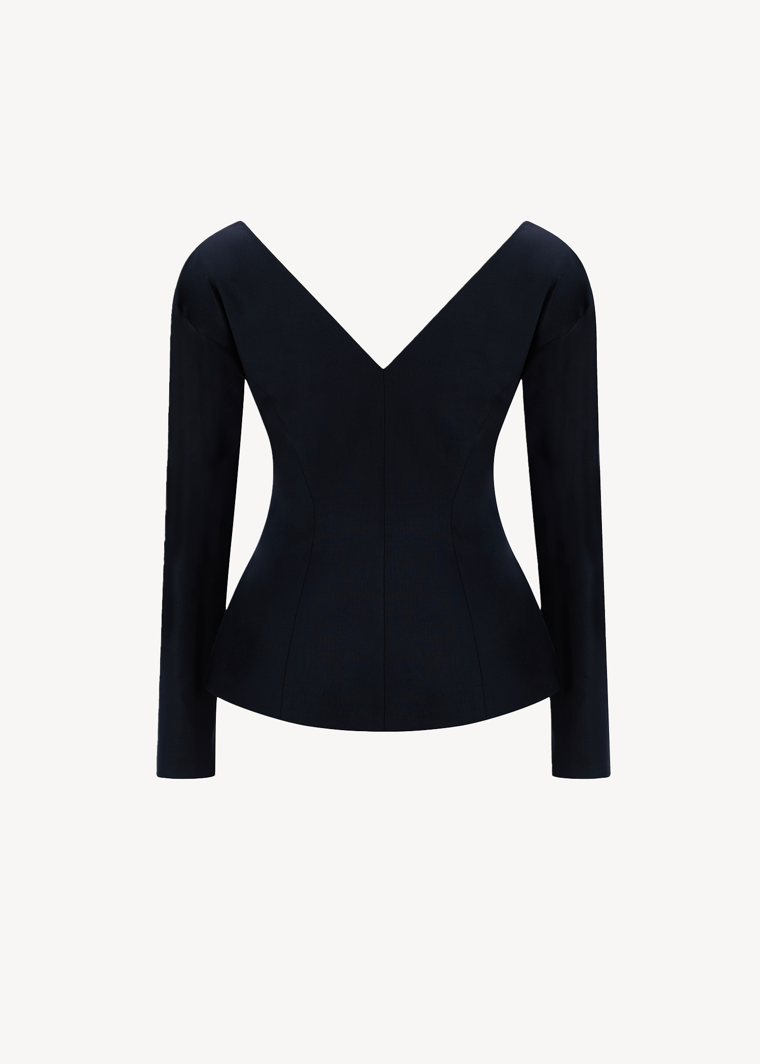 WOOLBLEND OFF-SHOULDER BLAZER