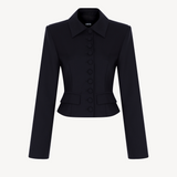 WOOLBLEND CROPPED BLAZER